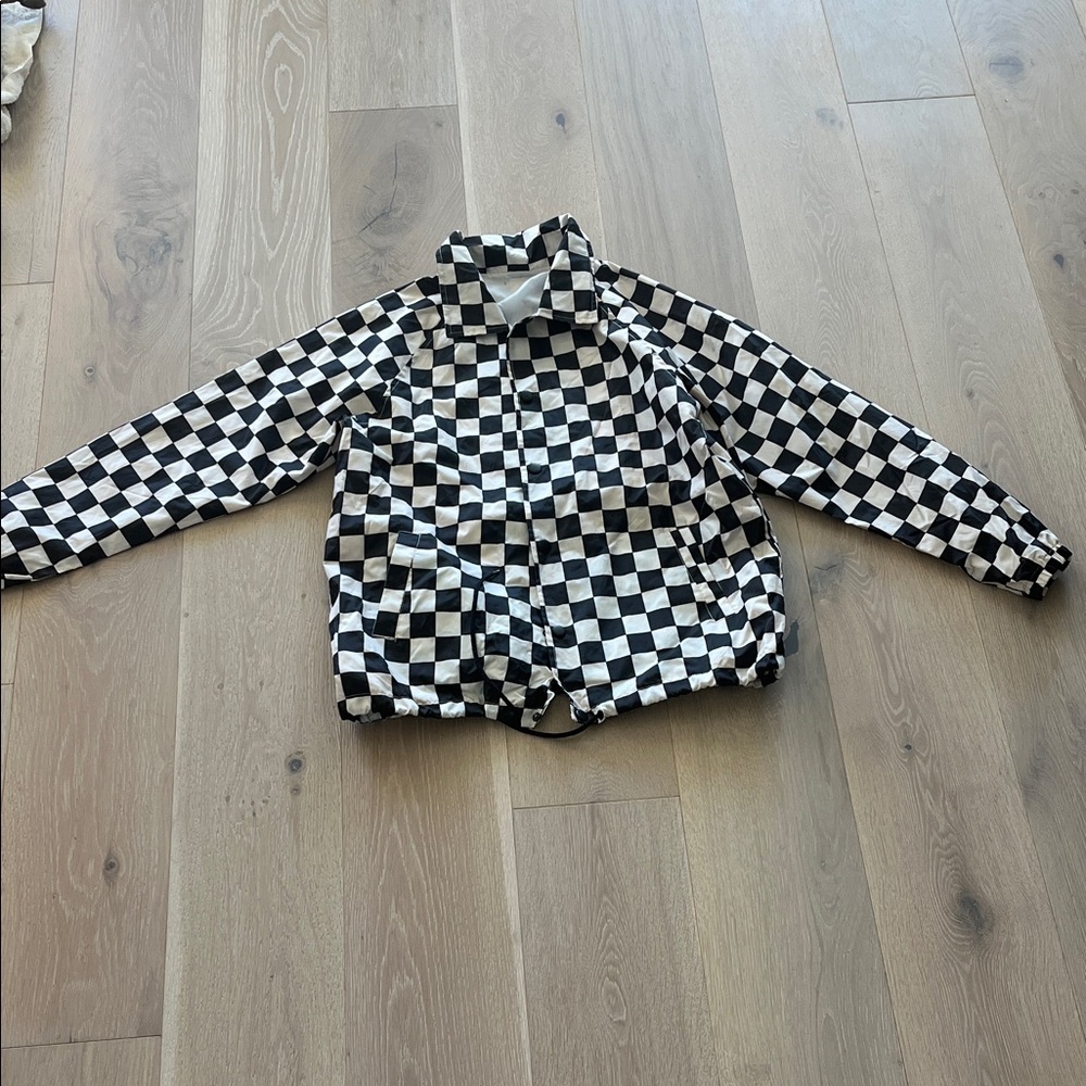Men’s Checkered Windbreaker Jacket